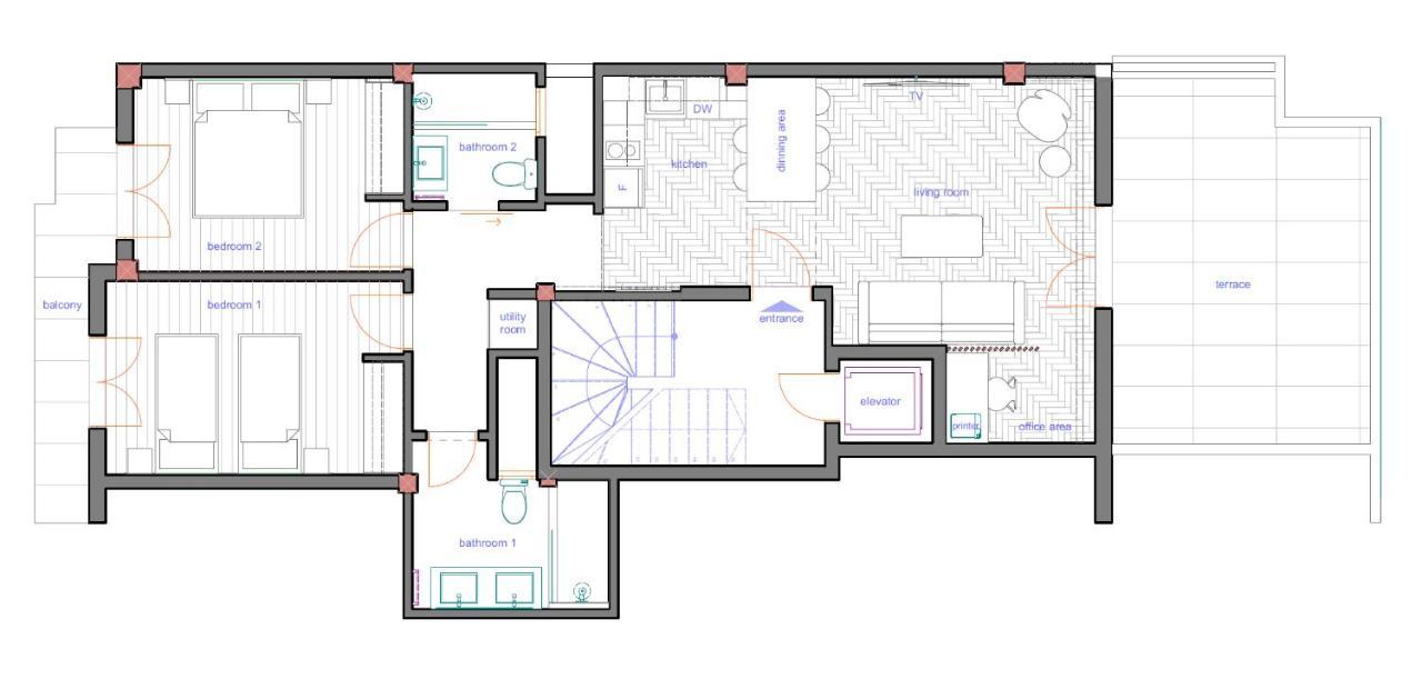 Athena Blue Lux Apartments 2Br 2Ba With City Skyline View, Near Kolonaki Афіни Екстер'єр фото